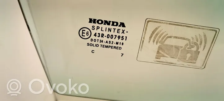 Honda Civic Etuoven ikkunalasi, neliovinen malli 