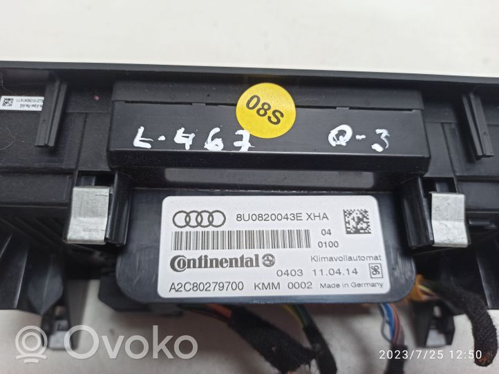 Audi Q3 8U Ilmastoinnin ohjainlaite 