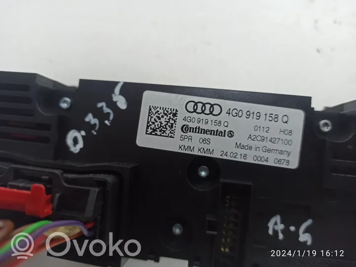 Audi A6 S6 C7 4G Ilmastoinnin ohjainlaite 