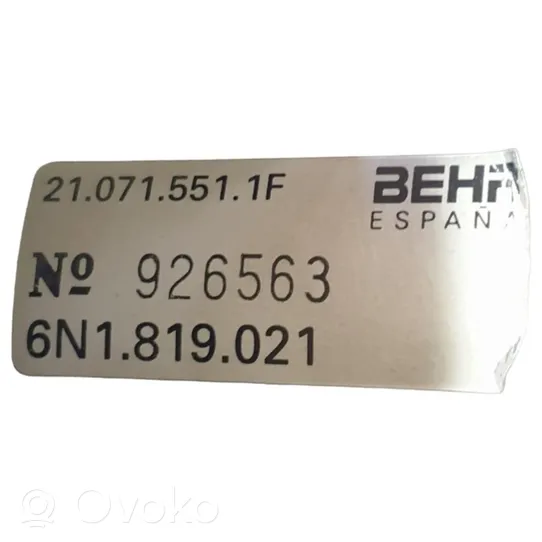 Seat Ibiza II (6k) Pečiuko ventiliatorius/ putikas 6N1819021