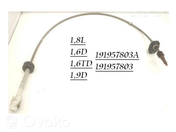 Volkswagen Golf II Kabel licznika / prędkościomierza 191957803A