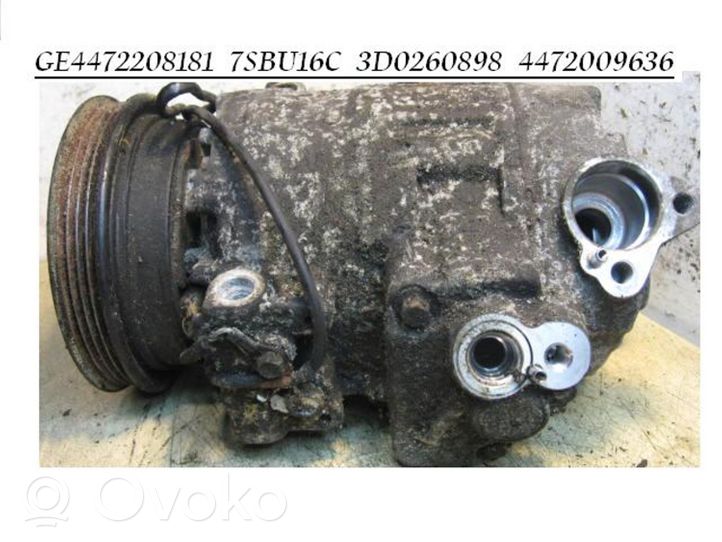 Audi A8 S8 D2 4D Compressore aria condizionata (A/C) (pompa) GE4472208181