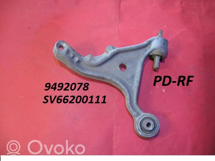 Volvo S60 Braccio di controllo sospensione anteriore inferiore/braccio oscillante 9492078