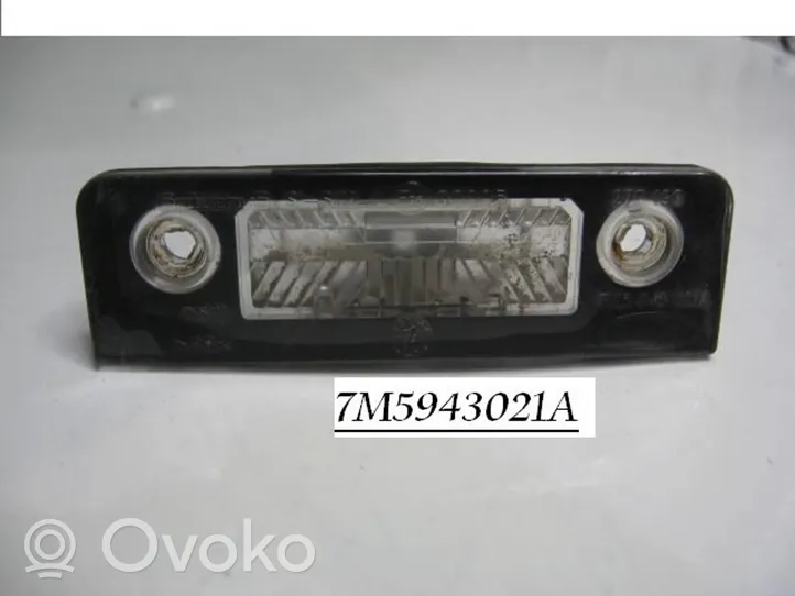 Ford Galaxy Éclairage de plaque d'immatriculation 7M5943021A