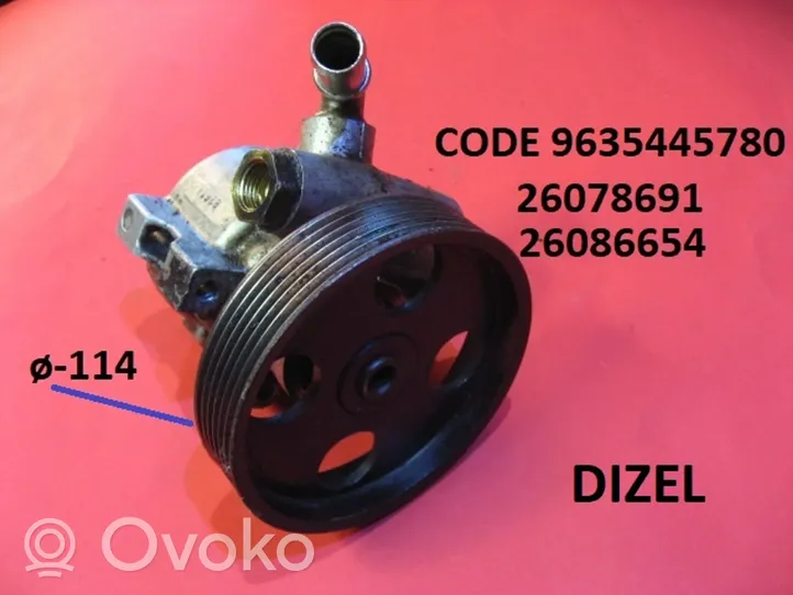 Peugeot 807 Power steering pump 9635445780