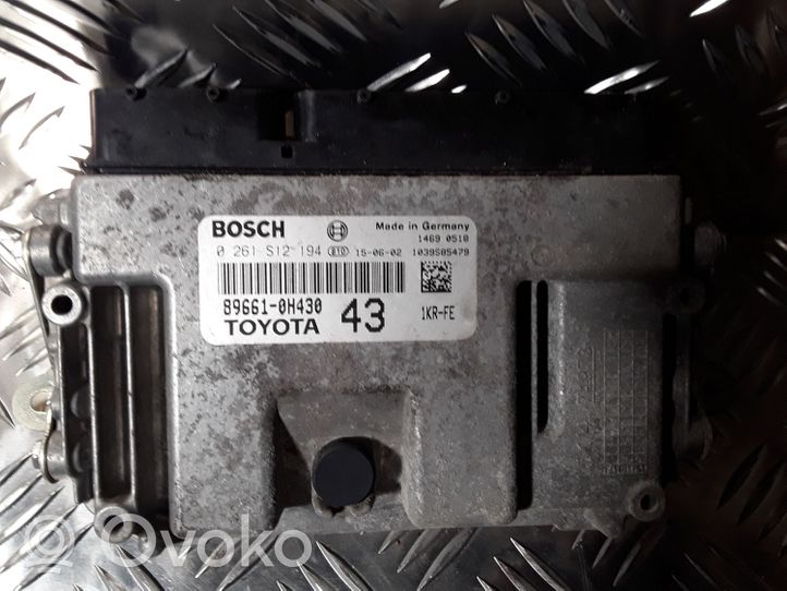 Toyota Aygo AB40 Calculateur moteur ECU 896610H430