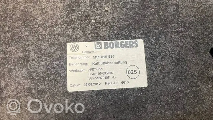 Volkswagen Jetta VI Inne części wnętrza samochodu 5K1819593