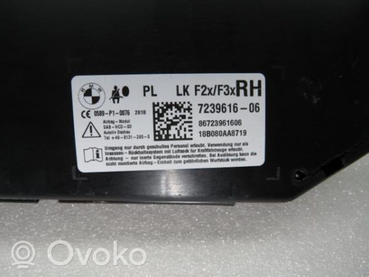 BMW 1 F20 F21 Poduszka powietrzna Airbag fotela 