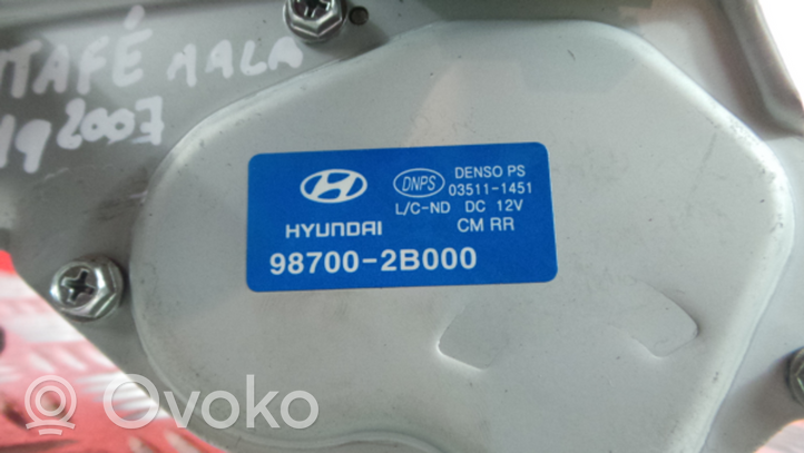 Hyundai Santa Fe Motorino del tergicristallo del lunotto posteriore 