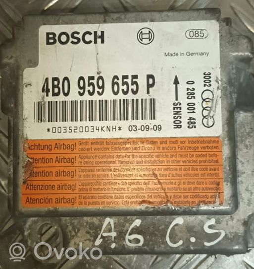 Audi A6 S6 C5 4B Module de contrôle airbag 4B0959655P