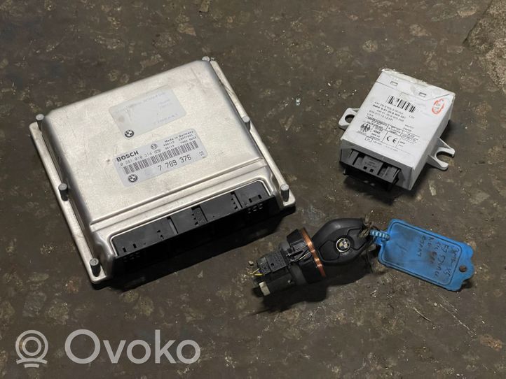 BMW X5 E53 Kit centralina motore ECU e serratura 7789376