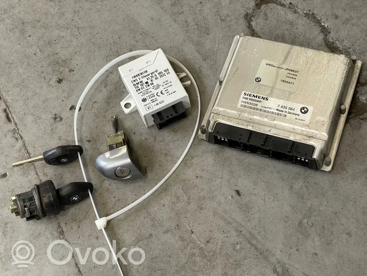 BMW M3 Juego de cerradura y set ECU del motor 7835564