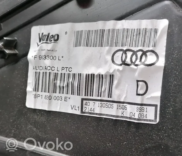Audi A3 S3 A3 Sportback 8P Interior heater climate box assembly 8P1820003E