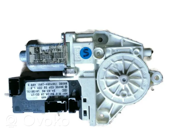 Citroen C6 Front door window regulator motor 9663977780