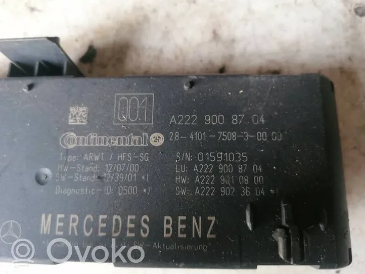 Mercedes-Benz S W222 Sterownik / Moduł elektrycznej klapy tylnej / bagażnika A2229008704