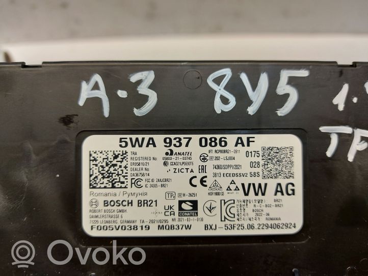 Audi A3 8Y Moduł / Sterownik komfortu 5WA937086AF