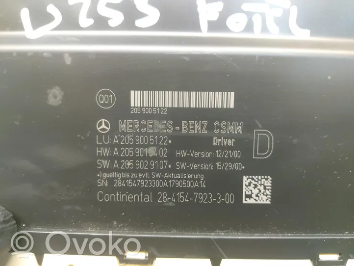 Mercedes-Benz GLC X253 C253 Module reconnaissance vocale A2059015402