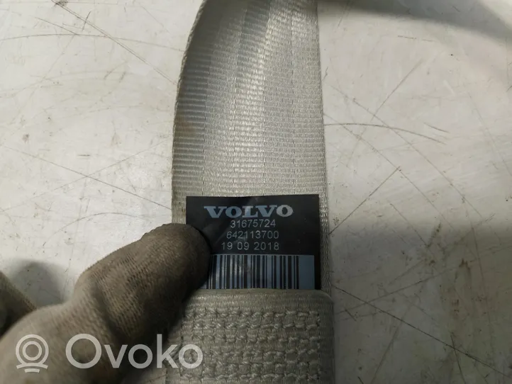 Volvo XC90 Pas bezpieczeństwa fotela tylnego 31675724