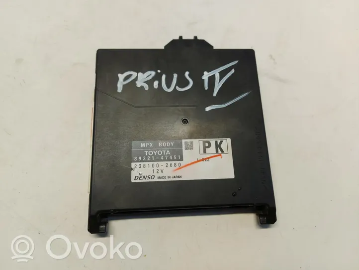 Toyota Prius Prime Module de contrôle de batterie 89221-47451