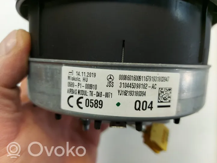 Mercedes-Benz B W247 Poduszka powietrzna Airbag kierownicy 00086016009