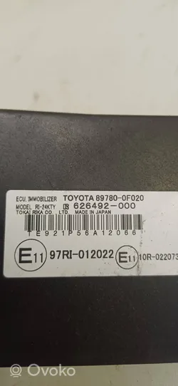 Toyota Corolla Verso E121 Moduł / Sterownik immobilizera 897800F020