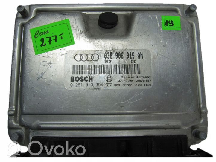 Audi A4 S4 B5 8D Sterownik / Moduł ECU 038906019AN