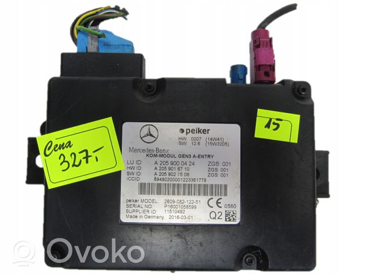 Mercedes-Benz B W246 W242 Rankinio stabdžio valdymo blokas A2059000424