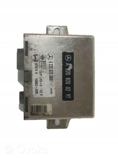 Mercedes-Benz S W220 Auxiliary heating control unit/module A2208200297