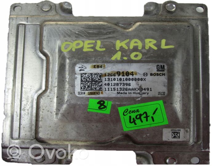 Opel Karl Muut ohjainlaitteet/moduulit 12669104