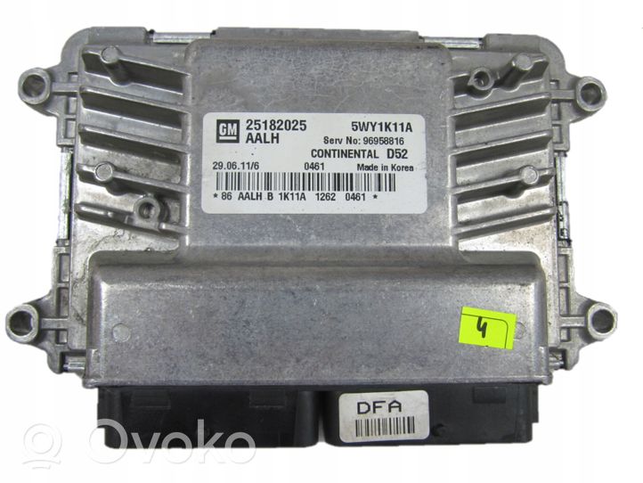 Chevrolet Spark Engine control unit/module 25182025