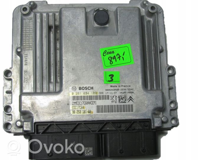 Citroen C4 Cactus Sterownik / Moduł ECU 9825318180