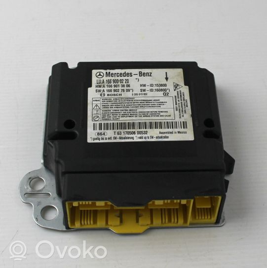 Mercedes-Benz GL X166 Module de contrôle airbag A1669000220