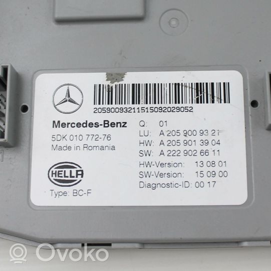 Mercedes-Benz C AMG W205 Unité de contrôle SAM A2059009321