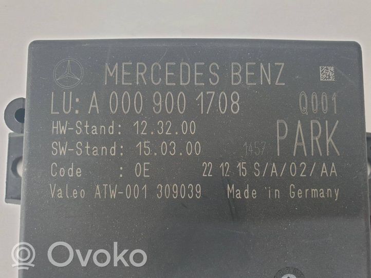 Mercedes-Benz B W246 W242 Unité de commande, module PDC aide au stationnement A0009001708