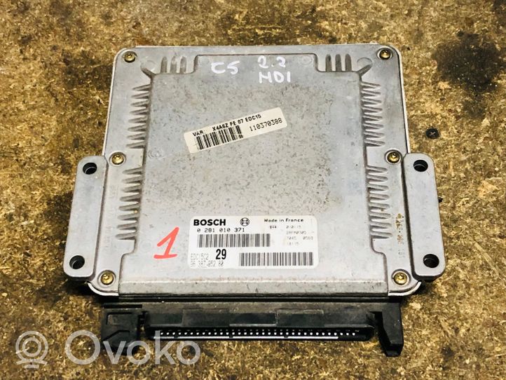 Citroen C5 Aircross Unité de commande, module ECU de moteur 0281010371