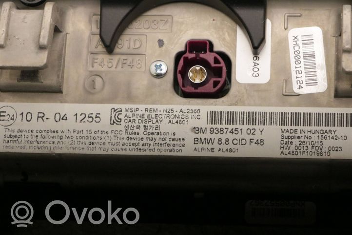 BMW X1 F48 F49 Monitori/näyttö/pieni näyttö 9387451