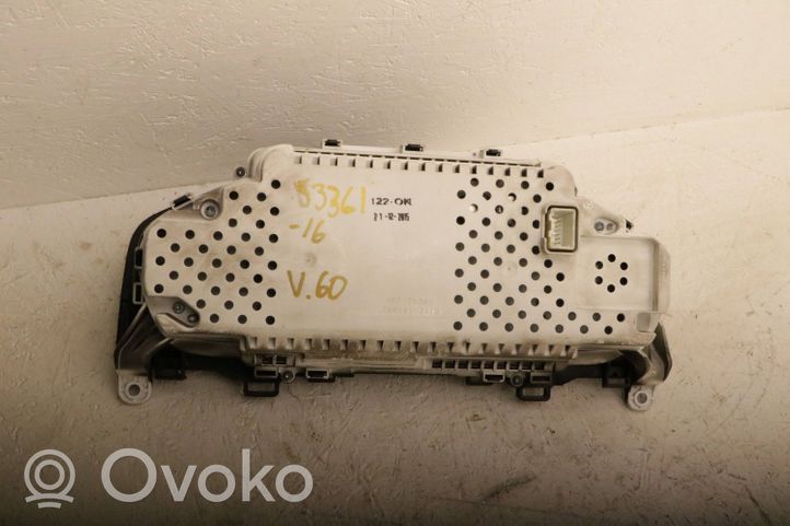 Volvo V60 Compteur de vitesse tableau de bord 31473468