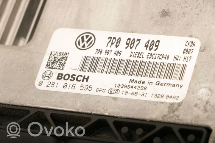 Volkswagen Touareg II Calculateur moteur ECU 0281016595