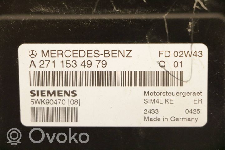 Mercedes-Benz C W203 Variklio valdymo blokas A2711534979