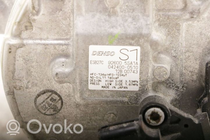 Nissan Leaf I (ZE0) Oro kondicionieriaus kompresorius (siurblys) 926005SA1A
