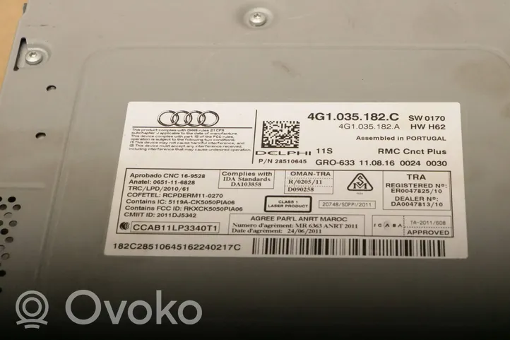 Audi A6 S6 C7 4G Radija/ CD/DVD grotuvas/ navigacija 4G1035182C