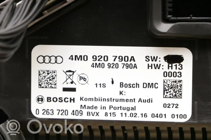 Audi Q7 4M Tachimetro (quadro strumenti) 4M0920790A