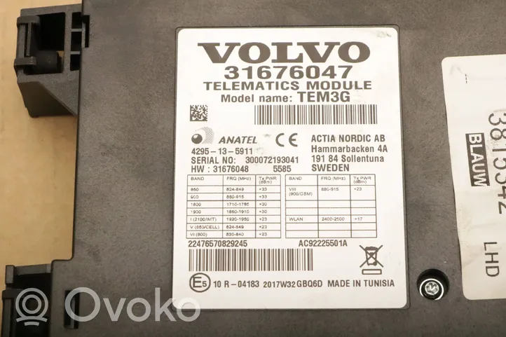 Volvo V60 Kiti valdymo blokai/ moduliai 31676047