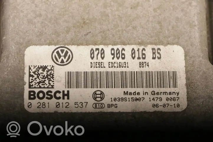 Volkswagen Touareg I Sterownik / Moduł ECU 070906016BS