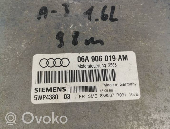 Audi A3 S3 8L Sterownik / Moduł ECU 06A906019AM