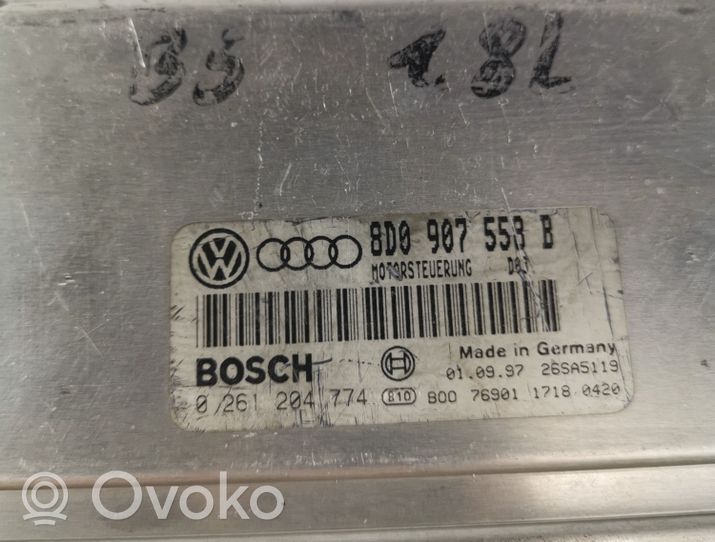 Audi A4 S4 B5 8D Sterownik / Moduł ECU 8D0907558B