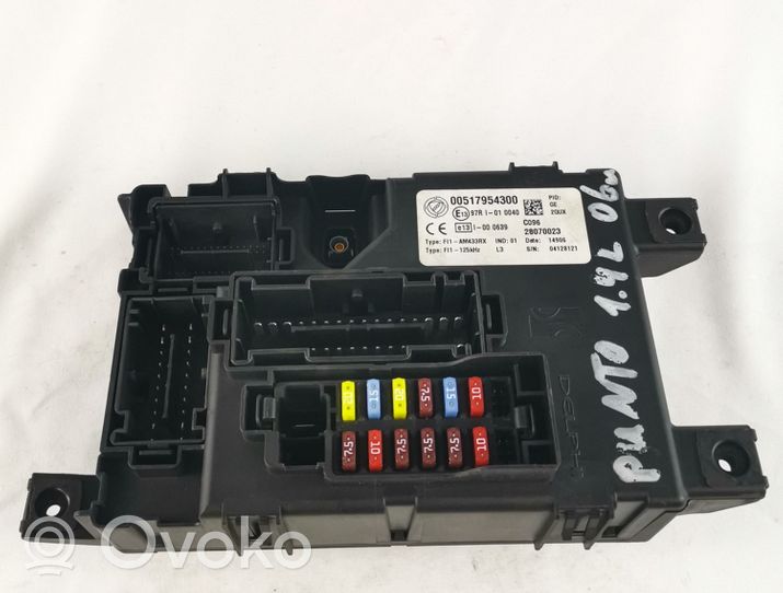 Fiat Grande Punto Module de fusibles 00517954300