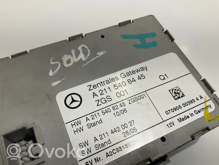 Mercedes-Benz E W211 Gateway valdymo modulis A2115408245