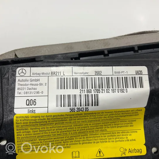 Mercedes-Benz E W211 Airbag sedile 2118601705