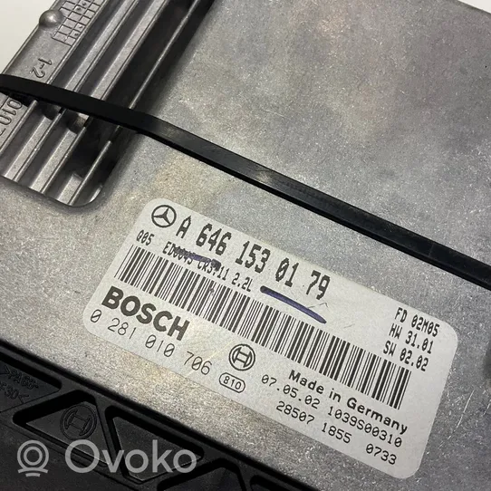 Mercedes-Benz E W211 Komputer / Sterownik ECU i komplet kluczy A6461530179